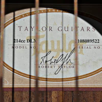 Taylor ​​214ce DLX Acoustic​ Electric ​Guitar​ ​with Original ​Taylor ​Hardshell Case​ - PV MUSIC Guitar Shop Inspected​ Setup​ with New D'Addario Strings and Tested - Plays / Sounds / Looks Great - Excellent Player in Excellent Condition image 21