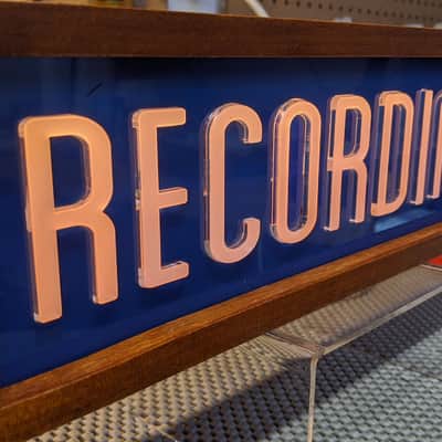 Immagine Studio Warning Sign, 14", "Recording", Blue bg - 1