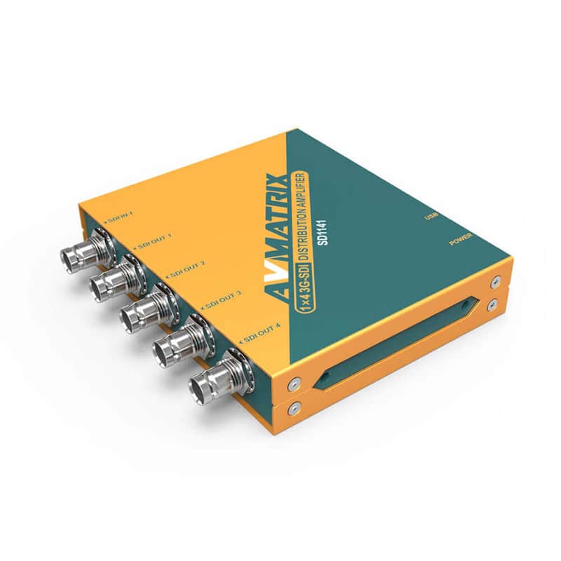 AVMatrix SD1141 3G-SDI 1x4 Reclocking SDI Distribution Amplifer image 1