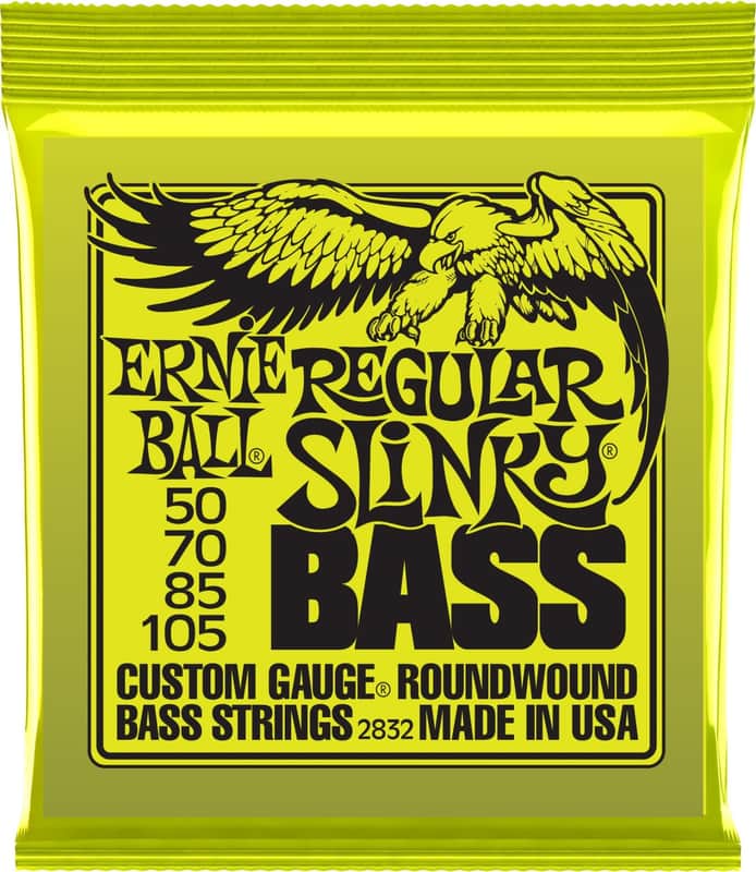Ernie Ball 2832 Regular Slinky Nickel 4-String Bass Guitar Strings, 50-105 Long Scale image 1