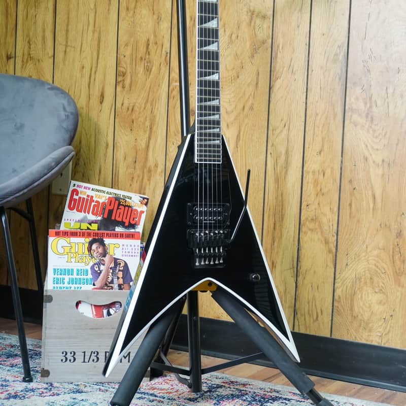 Jackson Pro Series Signature Wes Borland King V KV Black With White Bevels image 1