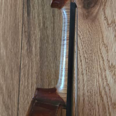 Vintage 1920's John Juzek 1/4 size violin with bow image 10
