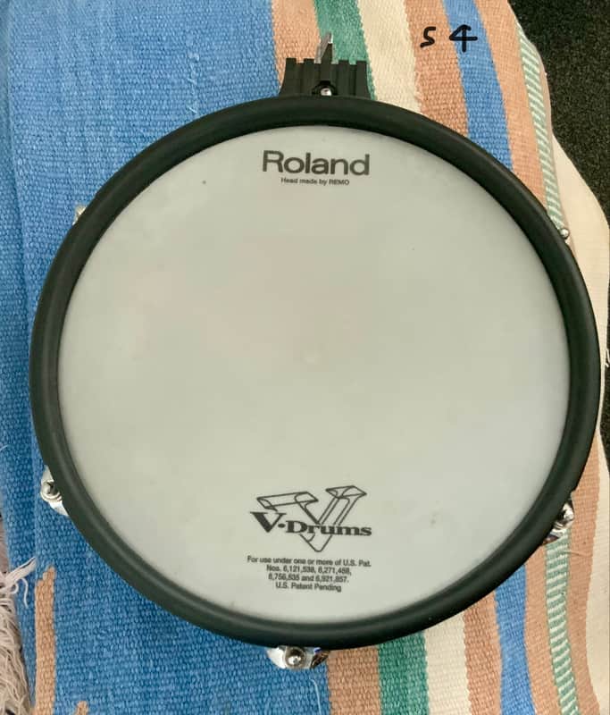 Roland The Roland PD-105 snare or Tom pad is a durable 10-inch dual-zone electronic drum pad. 2002 image 1