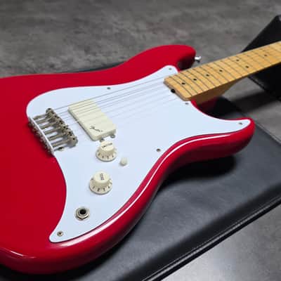 1981 Fender Bullet H-1 American Stratocaster with Telecaster Headstock Red Vintage 80s 1980's made in USA 1H Guitar with original hard case OHSC RARE image 6