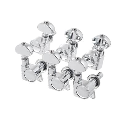 Grover 406C  Mini Rotomatic Locking Tuners 3 +3 Chrome Finish image 3