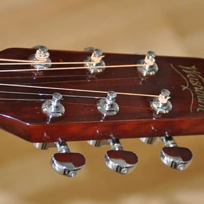 1987 Washburn D12N Dreadnought Acoustic Guitar D-12/N - Made In Korea - Free World Shipping! image 8