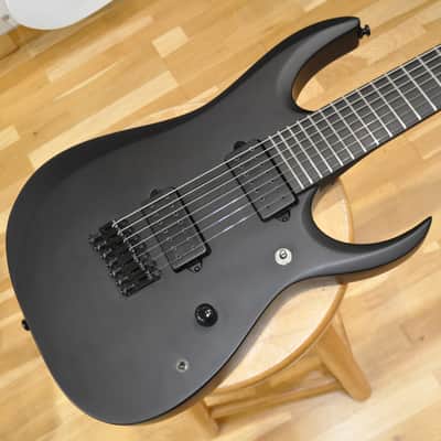 IBANEZ RGDRB71 BKF Black Flat / Iron Label Series / 7-String Baritone / RGDRB71-BKF / I251109407 image 1