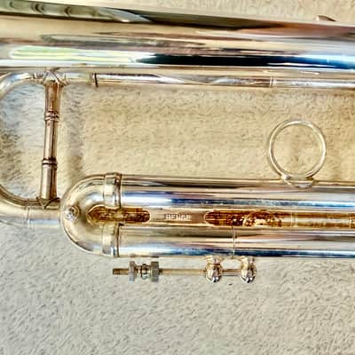 Vintage Los Angeles–made Benge Bd Resno-Tempered Bell 3 Silver Trumpet image 7