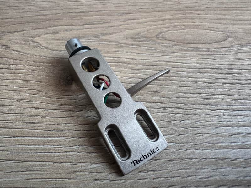 Technics Original Gray Headshell with Wires – Genuine OEM Turntable Part