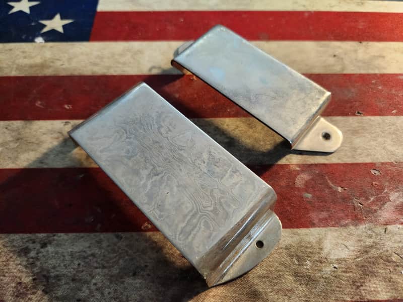 Gibson Eb0 Eb3 Bass Finger rest Pickup and Bridge Cover 1961-1964 - Nickel image 1