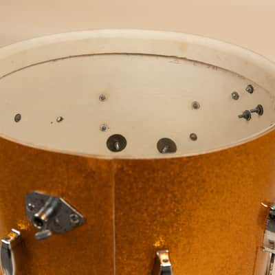 Vintage Camco 14x20 Gold Sparkle Tuxedo Bass Drum image 13