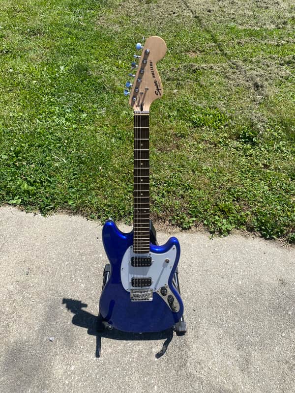 Squier - 2018 Bullet Mustang HH Electric Guitar Imperial Blue - USED image 1