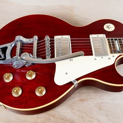 Epiphone LPS-80 Les Paul Standard (Japanese Domestic) with Bigsby MIJ 2000 Wine Red Japan Open Book Headstock w/ Bag image 4
