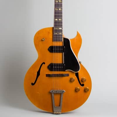 Gibson  ES-175DN Arch Top Hollow Body Electric Guitar (1954), ser. #X8846-19 (FON), brown tolex hard shell case. image 1