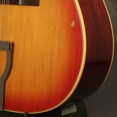 1966 Gibson B-45-12 string Dreadnought flattop acoustic Cherry Sunburst image 8
