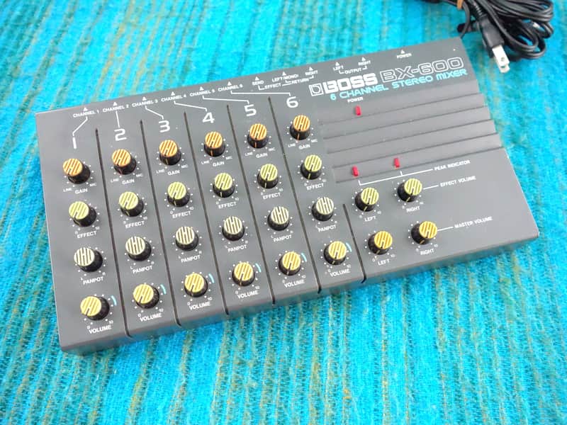 Boss BX-600 6 Channel Stereo Mixer - 80's Analog - K059 image 1