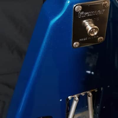 Kramer Vanguard 1980s Blue Metallic image 11