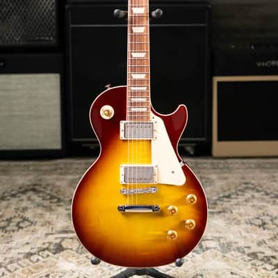 Gibson Les Paul Standard 50s Figured Electric Guitar - Iced Tea with Hardshell Case image 3