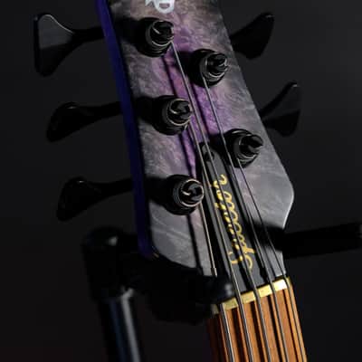 Spector (USA) NS-5 Neck-Thru 2024 - Purple Gray Burst image 5