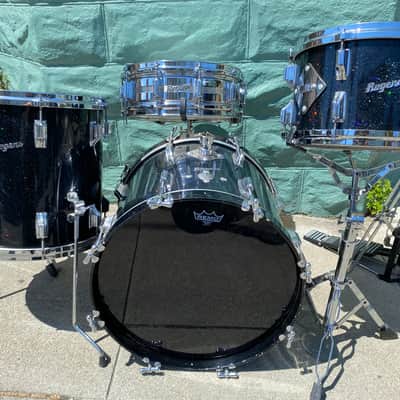 Incredible Looking & Sounding Rare Rogers 18” Bass Drum Kit  1960’s - Rainbow Sparkle Drum Set Holy Grail of Jazz Kits! 18-14-12 image 1