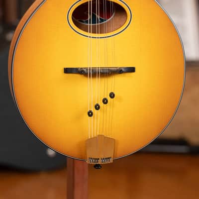 Eastman PCH-M104-GB Solid Spruce/Laminated Mahogany Goldburst Flattop A-Style Mandolin #1880 image 7