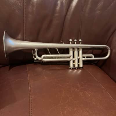 Reynolds Regent (Ohio Band Instruments) (1940s) Bb Trumpet SN 13498 (silver) (rare) image 2