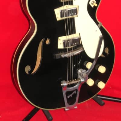 Silvertone 1966 Black 1446 Chris Isaak Guitar w/ Case image 6