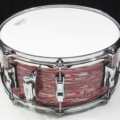 Ludwig Legacy Mahogany 6.5" x 14" Snare Drum w/ VIDEO! Vintage Pink Oyster 3-Ply image 3