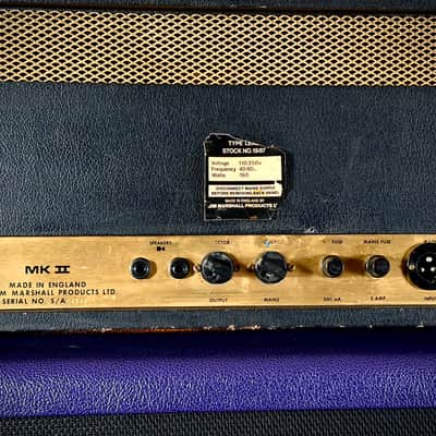 Marshall JMP 50 Modified - 1987 50-Watt Guitar Amp Head 1974 - MV Mod image 5