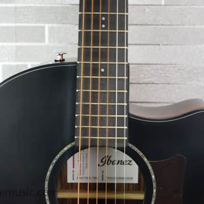 Ibanez AAM70CE-TBN Advanced Acoustic - Transparent Charcoal Burst Low Gloss / Natural Open Pore image 3