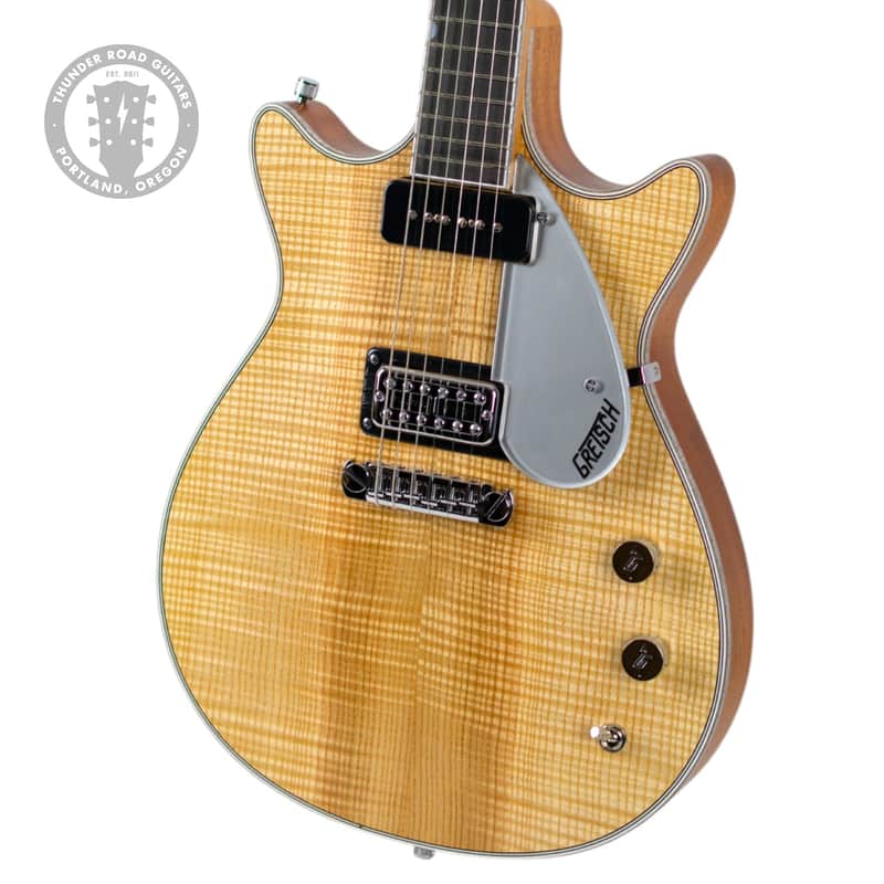 New Gretsch Custom Shop Henrichsen Masterbuilt True Timbre G6128-CS '62 Flame Ash Oil Finish w/Silver Sparkle Binding #UC25013834 image 1