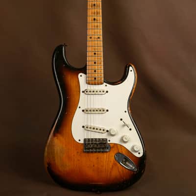 1954 Fender Stratocaster Early Serial #0071 Sunburst Electric Guitar Original image 4