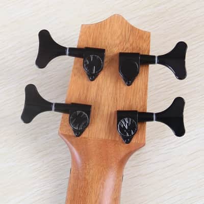 30 Inch 4 String Electric Ukulele Bass, Ash Wood Top Body, Okoume Wood Neck image 7