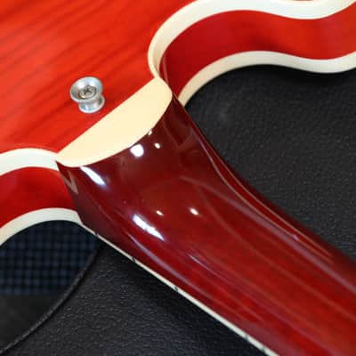 Minty! 2017 Heritage H-535 Semi-Hollow Electric Guitar Figured Cherry + COA OHSC image 19