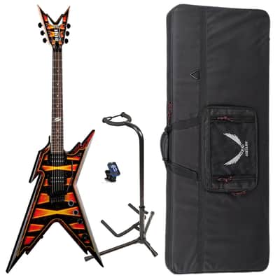 Dean Razorback DB Floyd Bumblebee Firefly 6-String Guitar Package image 1