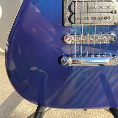 Carvin SC90 Single Cut, Neck Through 90s - Transparent Blue Gloss image 6