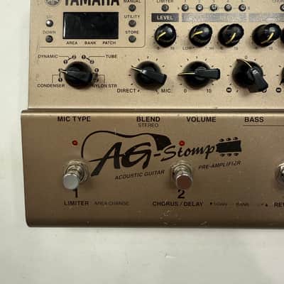 Yamaha AG Stomp Acoustic Guitar Preamp Multi Effects Processor Pedal + PSU image 2