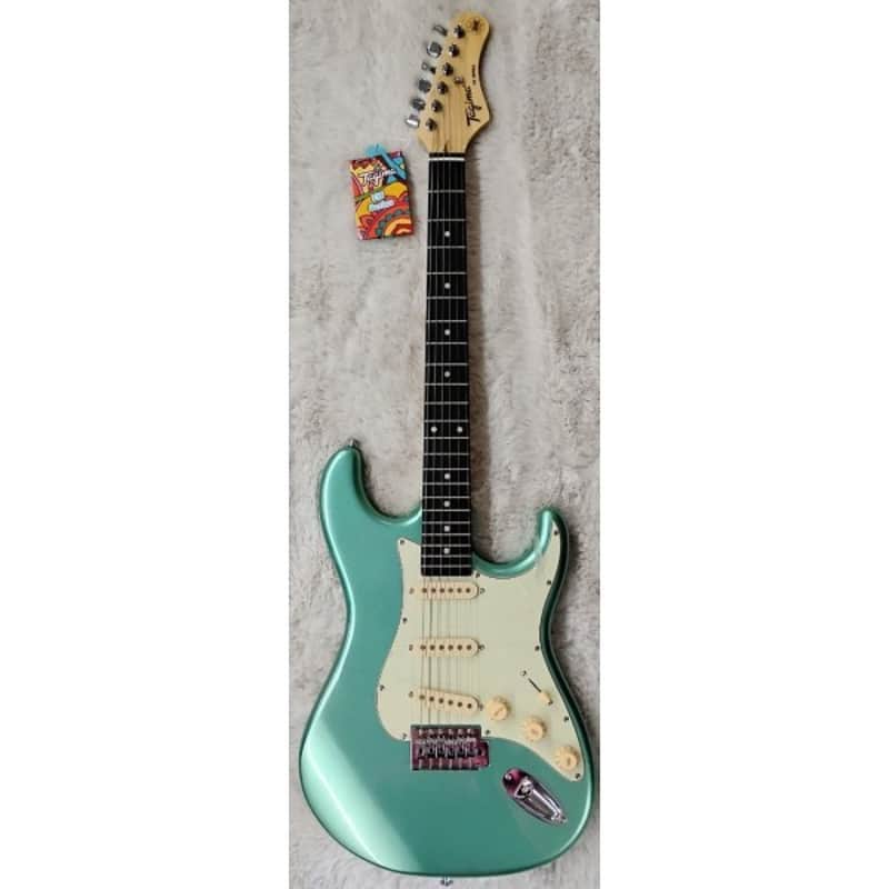Tagima TG-500 MSG-DF/MG Electric Guitar – Metallic Surf Green - Demo image 1
