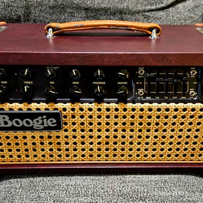 *Rare* Wicker & Wine Mesa Boogie Mark V 35W Head w/footswitch image 1