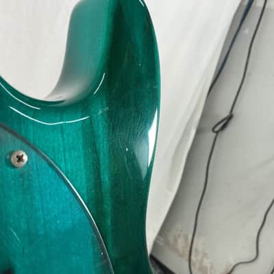 Ernie Ball Music Man 2EQ Stingray Bass 1988 - Teal/Green/Blue - w/ Hard Case image 5