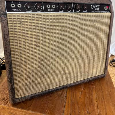 Fender Deluxe 6G3 Brownface 20-Watt 1x12" Guitar Combo 1961 - 1963 - Brown image 4