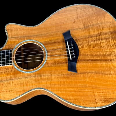 2011 Taylor K24CE Grand Auditorium w Flamed Koa Top Back & Sides ~ Natural image 2