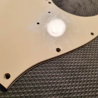 Vintage 1970-1973 Fender Jazz Bass Pickguard - White 3-Ply - 1971 1972 1970s 70s J image 4