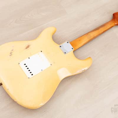 1965 Fender Stratocaster Vintage Guitar Olympic White w/ Case image 14