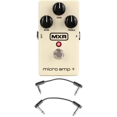 MXR Micro Amp Plus - Clean Boost with 3 Patch Cables image 2