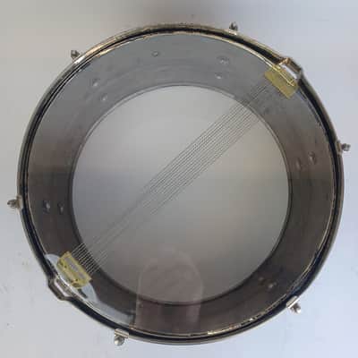 Gretsch Broadkaster 6.5x14"Snare Drum Vintage 30s Nickel over Brass NOB Shell US image 8