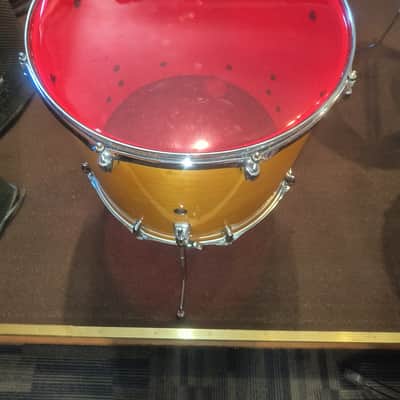 Yamaha Stage Custom - Natural Finish 18in Floor Tom w/ heavy Ready Protector Case18/20 image 2
