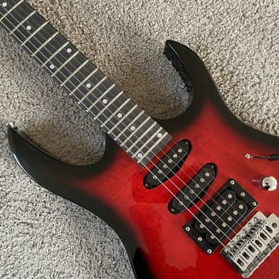 Transparent Red Superstrat Electric Guitar, Basswood Body, Maple Neck, Rosewood Fingerboard image 16