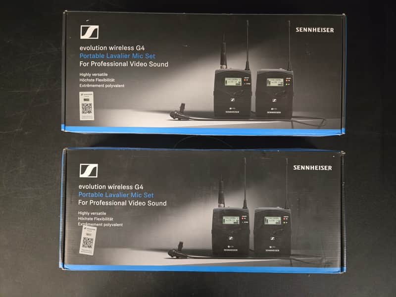 Sennheiser Evolution Wireless G4 Portable Lavalier Mic Set – Complete in Box (Individually Priced) image 1