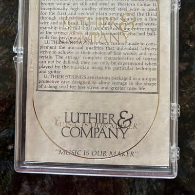 Luthier & Company Plastic Box Western Guitar II Strings 1970’s - Clear image 2